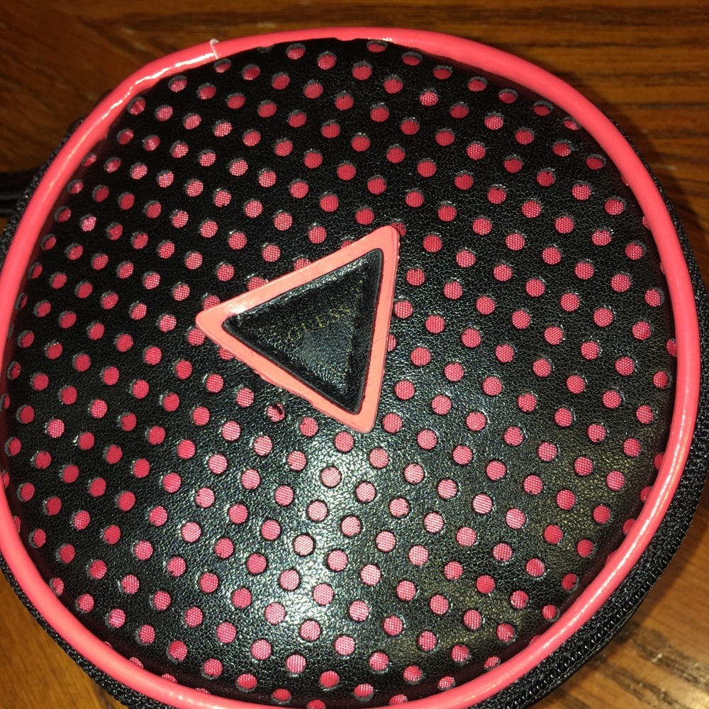 Guess Round Vegan Leather Wristlet - Picture 5 of 9